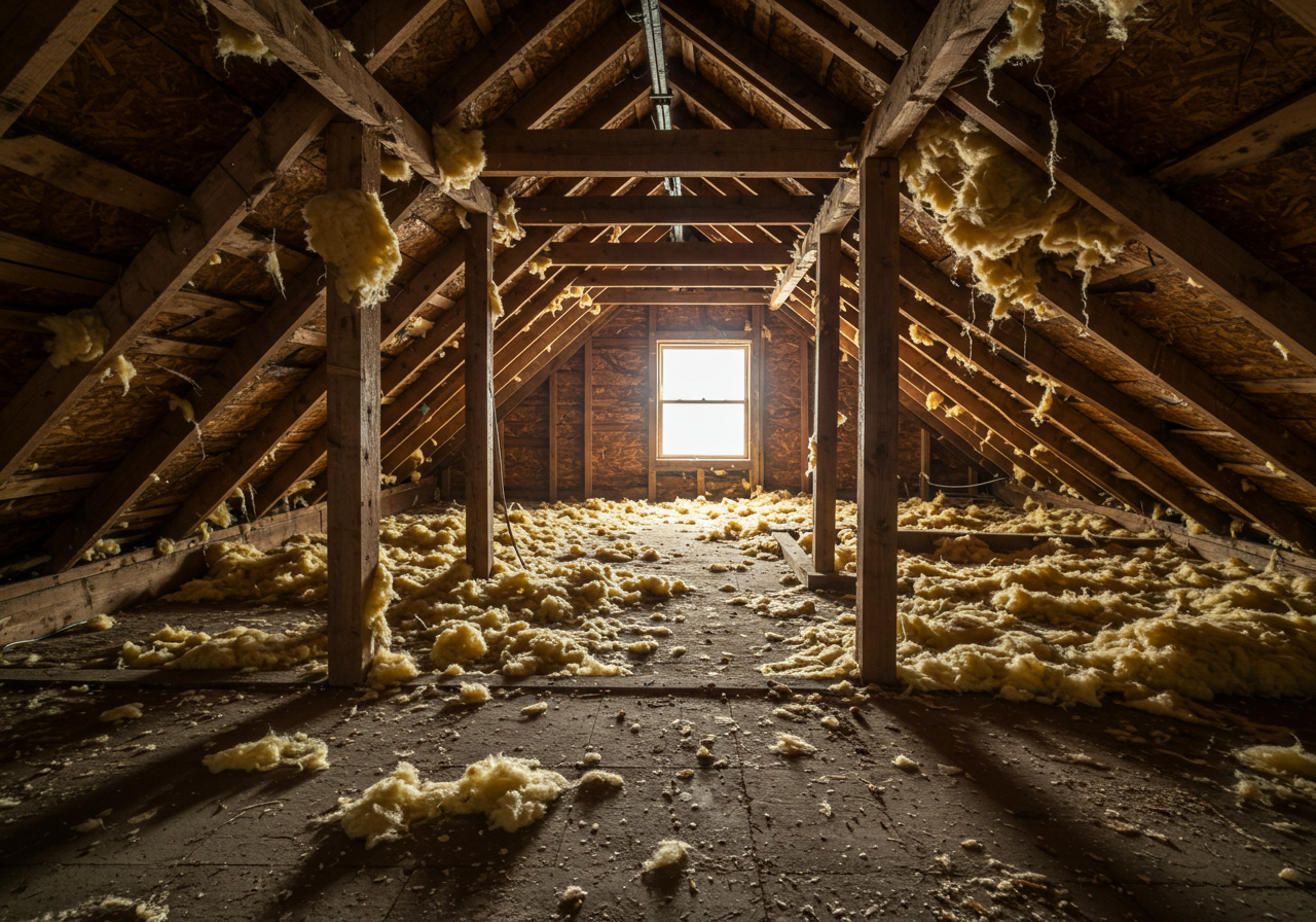 Attic Before Insulation